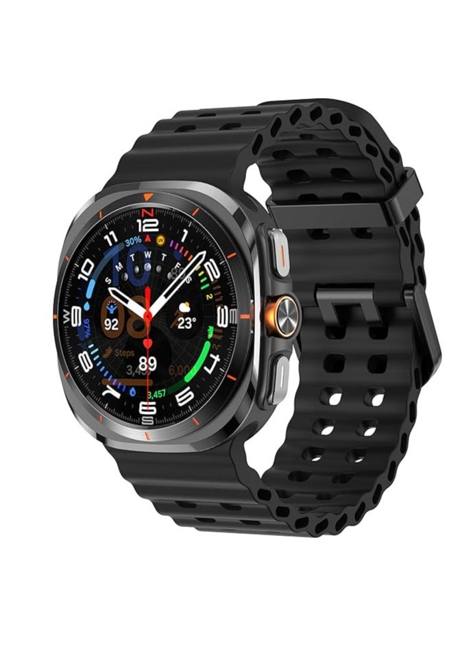 TIGER Soft Silicone Band for Samsung Galaxy Watch Ultra 47mm – Waterproof Breathable Sport Watch Band for Men and Women – Durable, Comfortable, and Stylish Strap for Galaxy Watch Ultra 47mm - Image 1