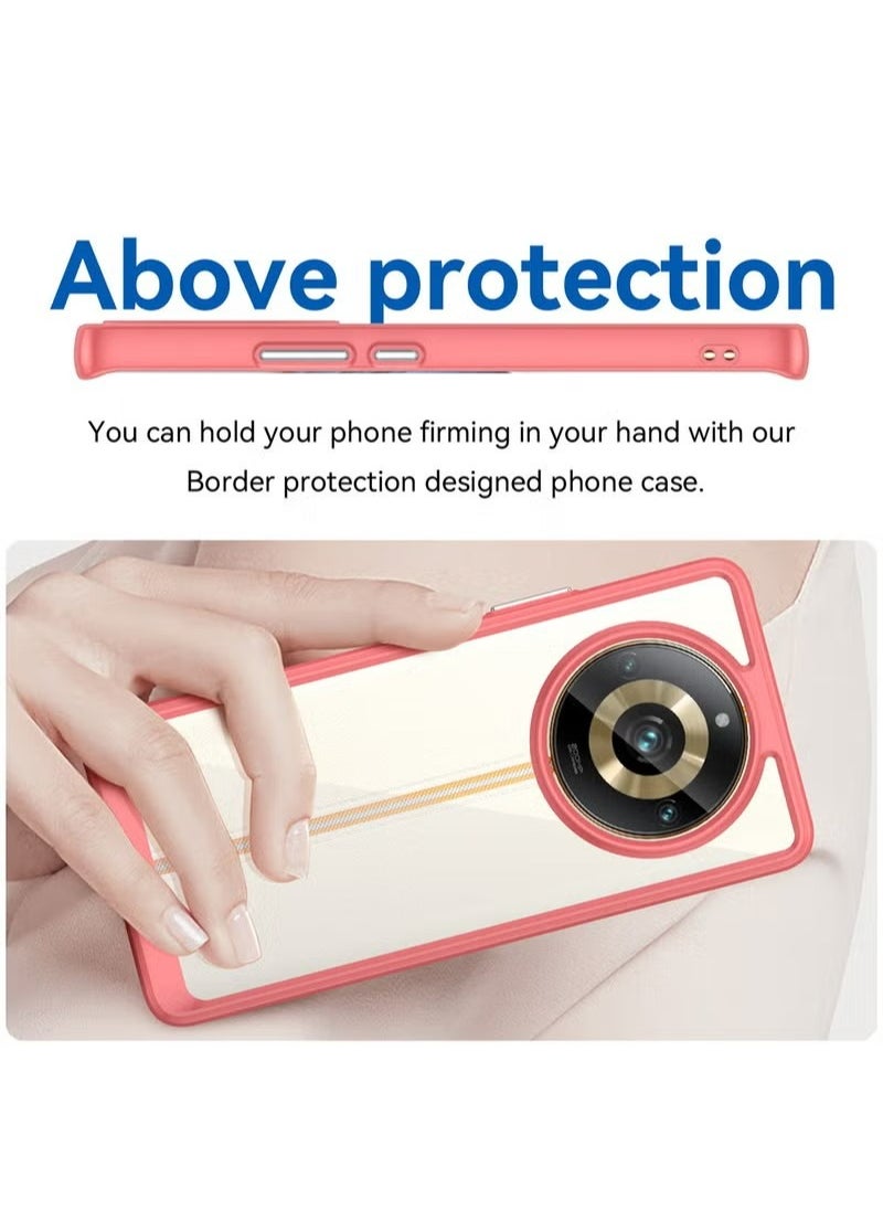 X-level Realme 11 Pro Plus 5G Clear Case Soft Flexible Silicone TPU Shockproof Protective Transparent Rubber Back Cover with Anti-Fall Anti-Scratch Compatible for Realme 11 Pro Plus 5G  - Image 4
