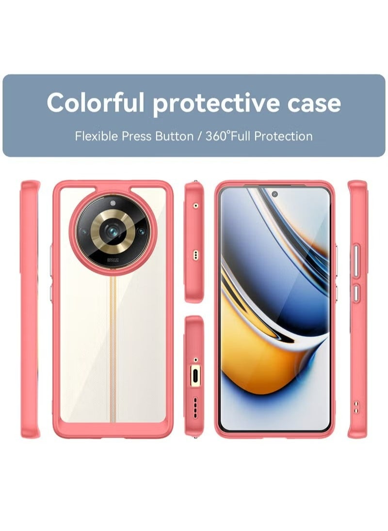 X-level Realme 11 Pro Plus 5G Clear Case Soft Flexible Silicone TPU Shockproof Protective Transparent Rubber Back Cover with Anti-Fall Anti-Scratch Compatible for Realme 11 Pro Plus 5G  - Image 2
