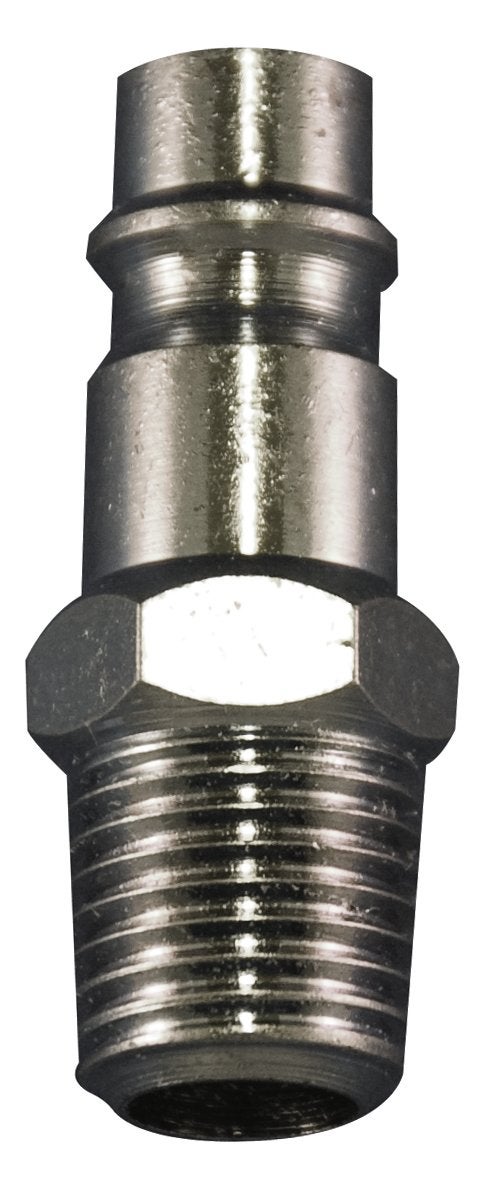 Milton S7621 38 MNPT HIGHFLOWPRO VStyleEuropean Interchange Steel Air Plug Fitting High Volume Low Pressure Application
