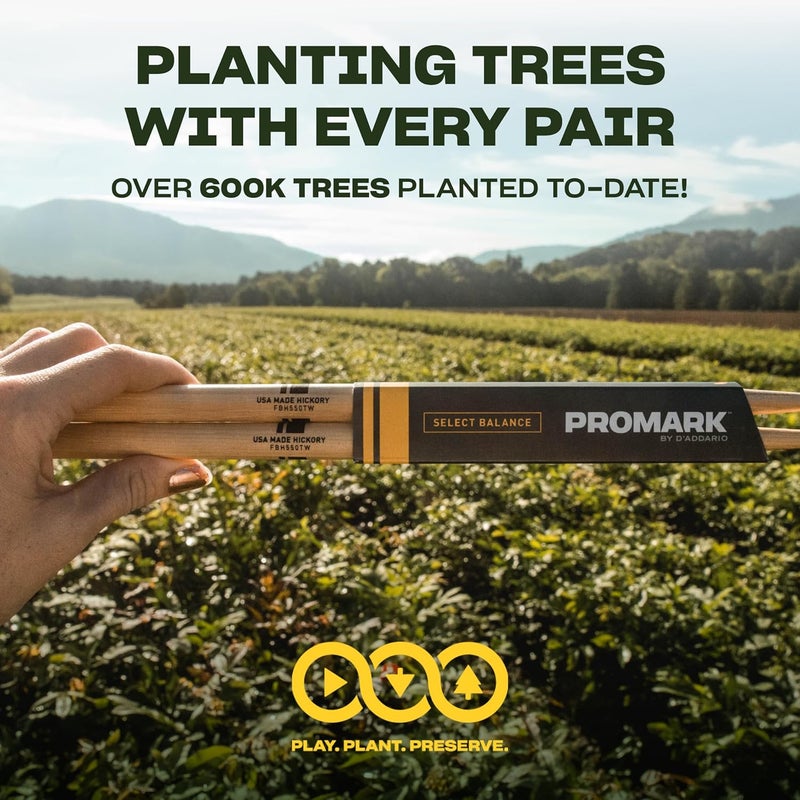 ProMark Rebound 5A Drumsticks - FireGrain Hickory - Image 5