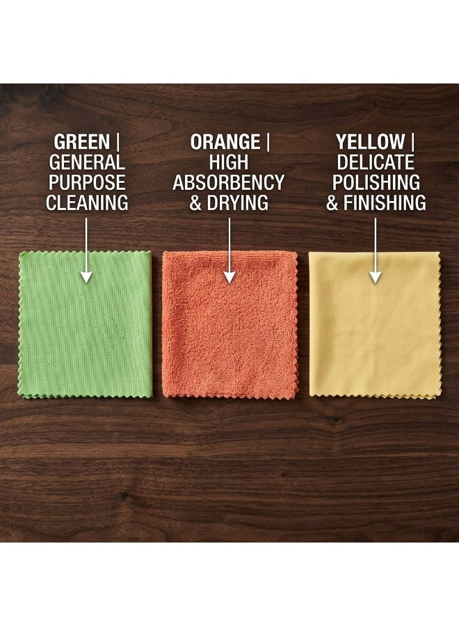 3-Piece Multi-Purpose Microfiber Cleaning Cloth Set - High Absorbency - For Car, Home, and Office Use - Image 2
