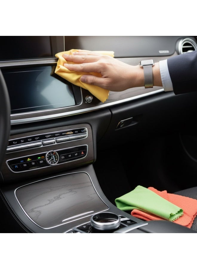 3-Piece Multi-Purpose Microfiber Cleaning Cloth Set - High Absorbency - For Car, Home, and Office Use - Image 5