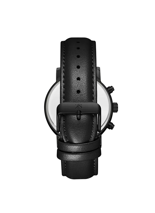 KENNETH SCOTT Men's Black  Dial Analog Watch - K24119-BLBB