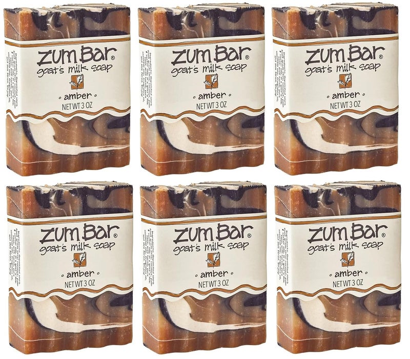 Zum Bar Goats Milk Soap  Amber  3 oz 3 Pack