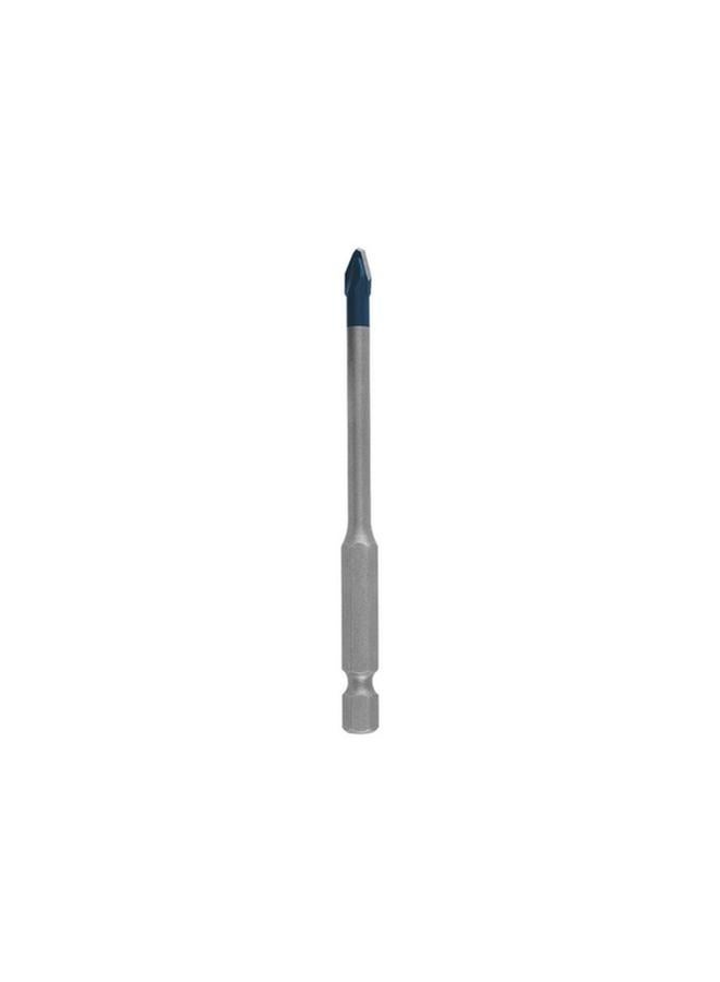 BOSCH Expert Hex-9 Hard Ceramic Drill Bit Silver and Blue 5 x 90mm JE2 608 900 589 - Image 1