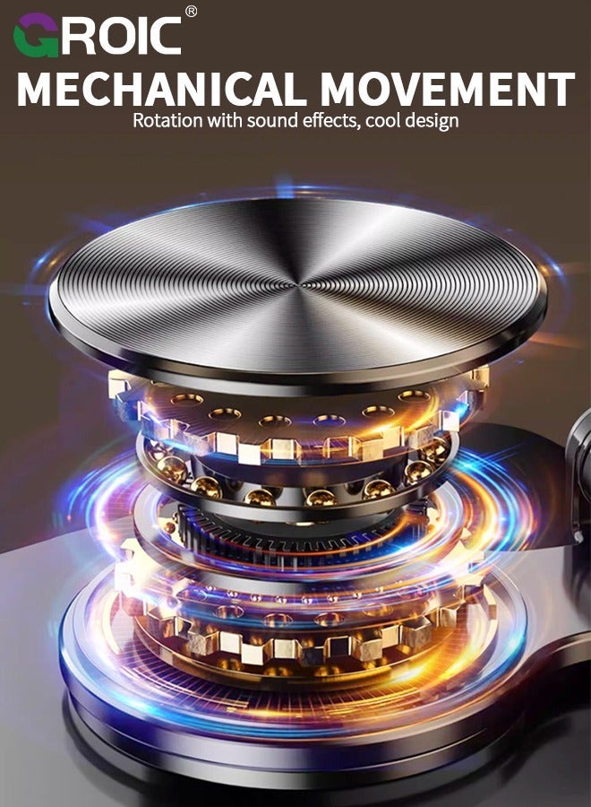 GROIC Swivel Tablet Stand, Aluminum iPad Stand with 360 Rotating Base, Adjustable & Foldable Holder, Compatible iPad/Pro/Air/Mini, Tablets, iPhone 15 Pro, Switch and More 4.7"-12.9" - Image 4