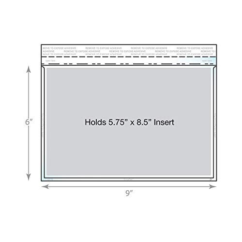EnvyPak Envelope Crystal Clear Booklet Style 6" x 9", Permanent Tape (5.5″ x 8.5″ Insert Size) Holds Booklets, Catalogs and Brochures. - Box of 500 - Image 3