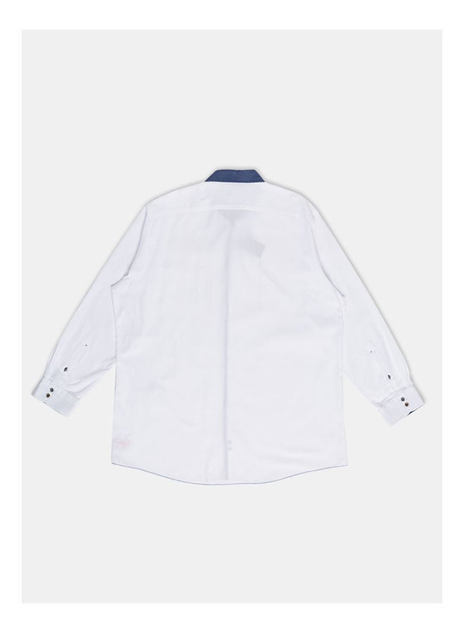 Olymp Collared Neck Long Sleeve Plain/Basic Shirt  - Image 2