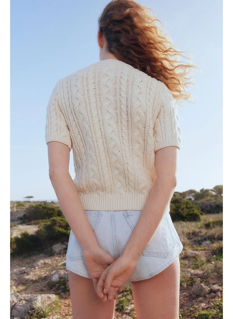 H&M Cable-knit cardigan