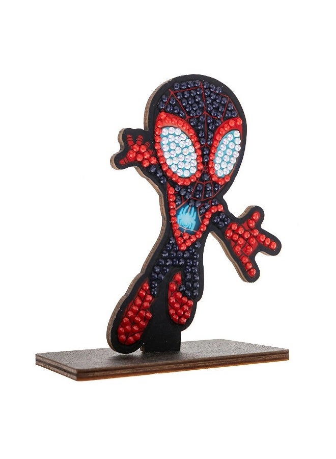 Craft Buddy Craft Buddy Disney Junior Marvel Spidey and The Amazing Friends Miles Morales Crystal Art Buddies Series 2 Diamond Painting Kit - Image 2