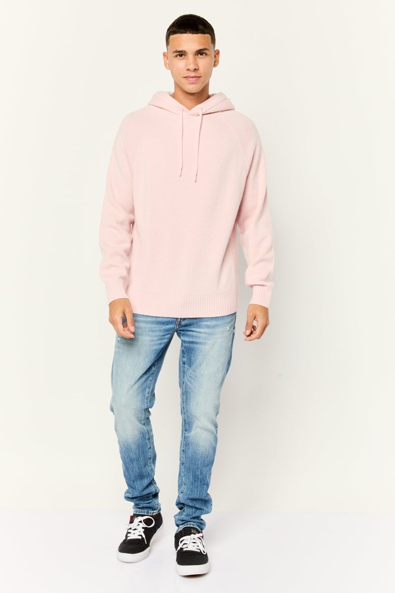 ESPRIT Men Solid Knitted Sweater, Pink - Image 2