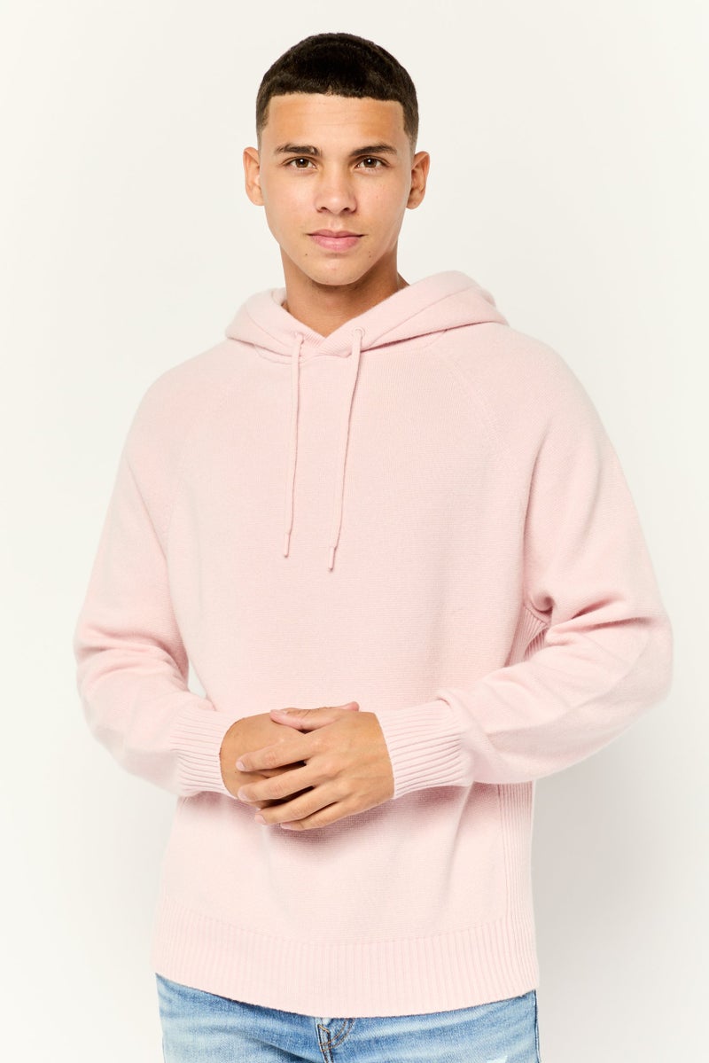 ESPRIT Men Solid Knitted Sweater, Pink - Image 1