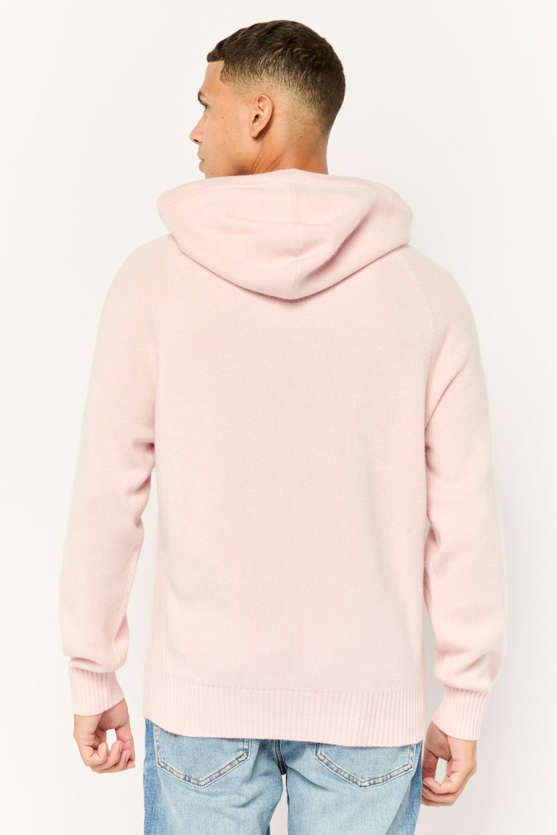 ESPRIT Men Solid Knitted Sweater, Pink - Image 4