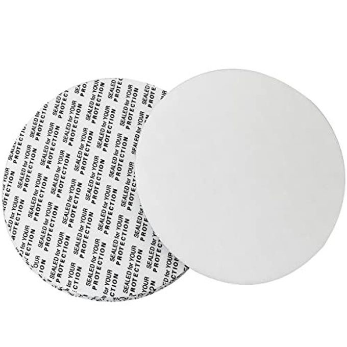 MEETOOT 100pcs Foam Lid Liner Pressure Sensitive Seal 70mm PS Foam Resistant Tamper Pressure Sensitive Seal for Round Jar Bottle Cap Liners Seals - Image 5