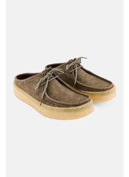 clarks Men Standard WallabeeCup Lo Lace Up Casual Shoes, Olive  - Image 1