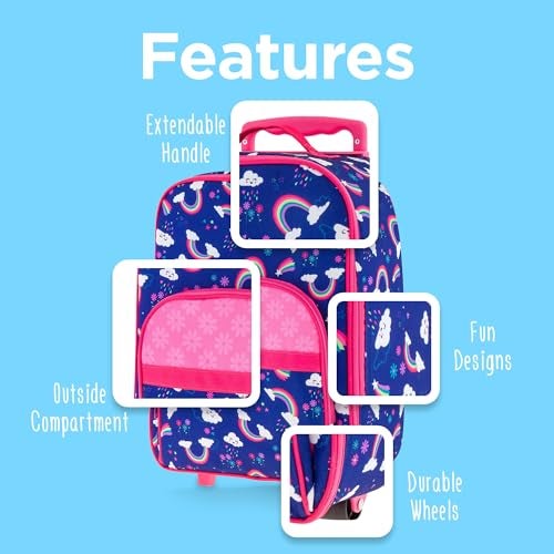 Stephen Joseph Kids' Luggage, Rainbow, One Size - Image 3