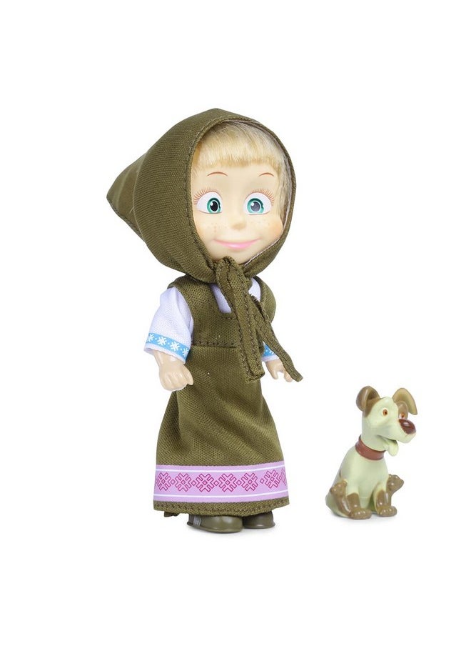 Masha and the Bear 12 Cm Toy Doll | Famous Cartoon | Ideal Gift Set for Girls Kids (Masha with Animal - Olive) - pzsku/Z119F40B1E7FE276469AAZ/45/_/1741329955/fe6336ef-71a8-403e-a537-1868f2aee8e3