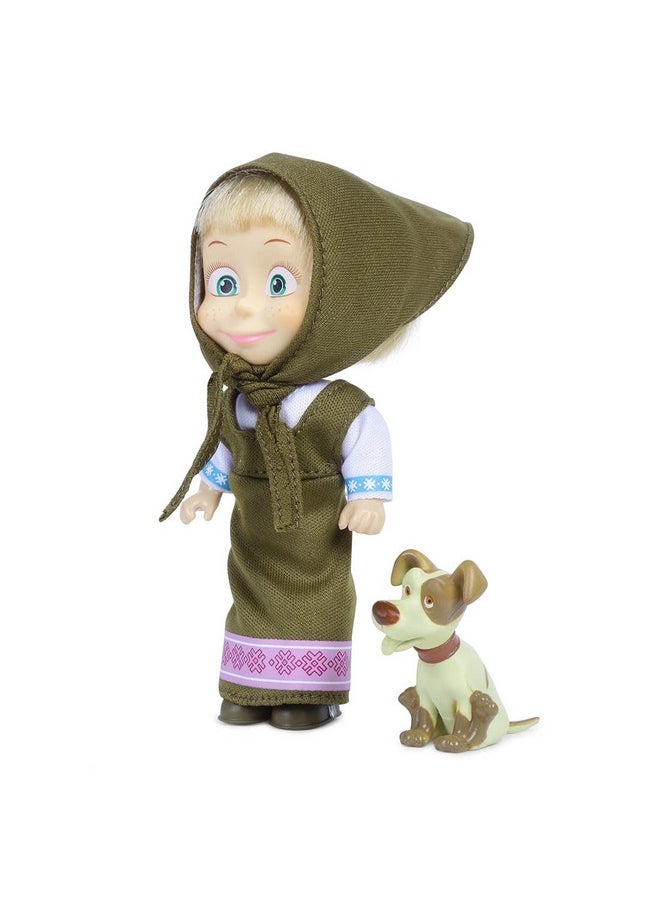 Masha and the Bear 12 Cm Toy Doll | Famous Cartoon | Ideal Gift Set for Girls Kids (Masha with Animal - Olive) - pzsku/Z119F40B1E7FE276469AAZ/45/_/1741330066/6e6b1fca-83b4-4a05-93e2-bbde768521c4