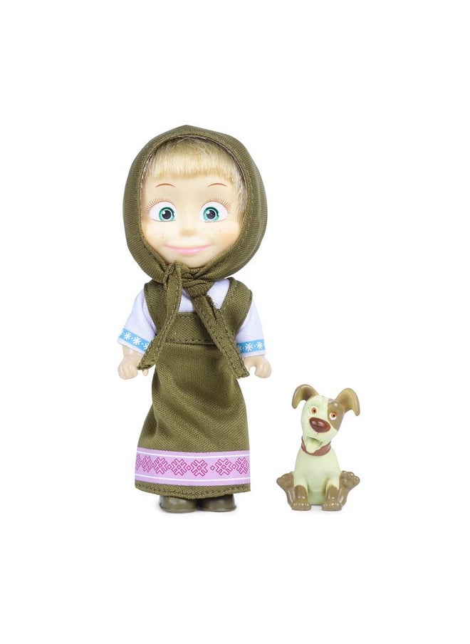 Masha and the Bear 12 Cm Toy Doll | Famous Cartoon | Ideal Gift Set for Girls Kids (Masha with Animal - Olive) - pzsku/Z119F40B1E7FE276469AAZ/45/_/1741330095/ee4044dd-01a2-4378-b1a8-ef3f5067a733