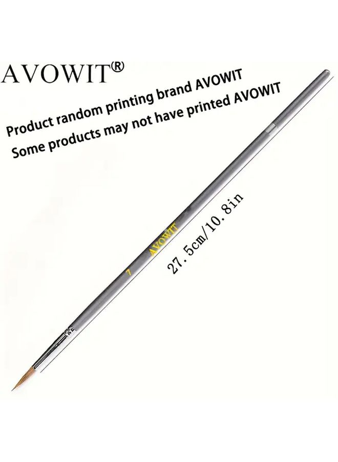 9 Pcs High Quality Multifunctional Nylon Hair Art Brush Set Detail Oriented For Watercolor Gouache Oil Painting With Comfortable Birch Wood Handles - Image 2