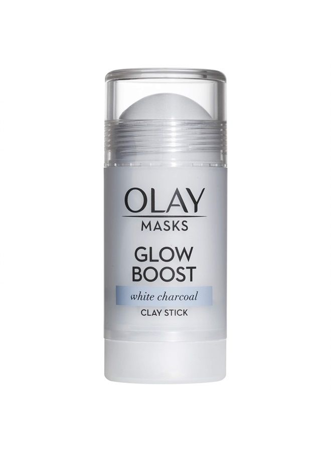 Olay Face Masks by Olay, Clay Charcoal Facial Mask Stick, Glow Boost White Charcoal, 1.7 Oz - Image 1