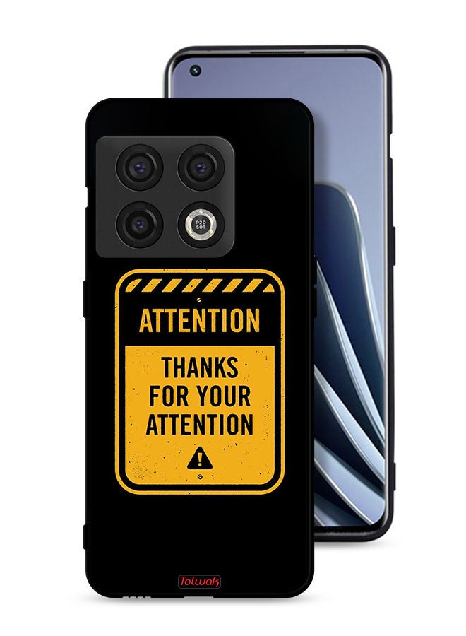 Tolwak OnePlus 10 Pro 5G Protective Case Cover Thanks For Attention - Image 1