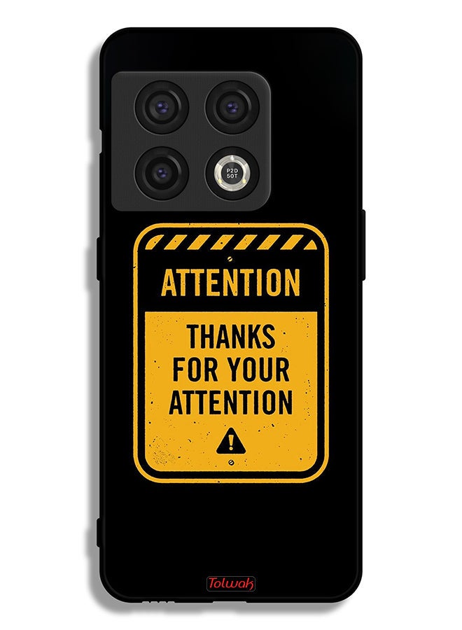 Tolwak OnePlus 10 Pro 5G Protective Case Cover Thanks For Attention - Image 2