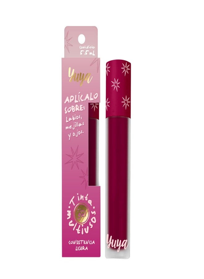 YuYa - Republic Cosmetics Fugaz Lips, Cheeks and Eyes Long Lasting Tint Aloe Vera Fucsia - Perfect size, take it every where - Image 1
