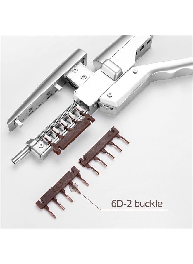 6-Domideance الجيل الثاني من آلة وصلات الشعر 6D، شعر بشري لتوصيل الشعر بمشبك توصيل الشعر، أسرع وصلات شعر بدون أثر، خمس حزم في صف واحد، بني (40 قطعة) - Image 5