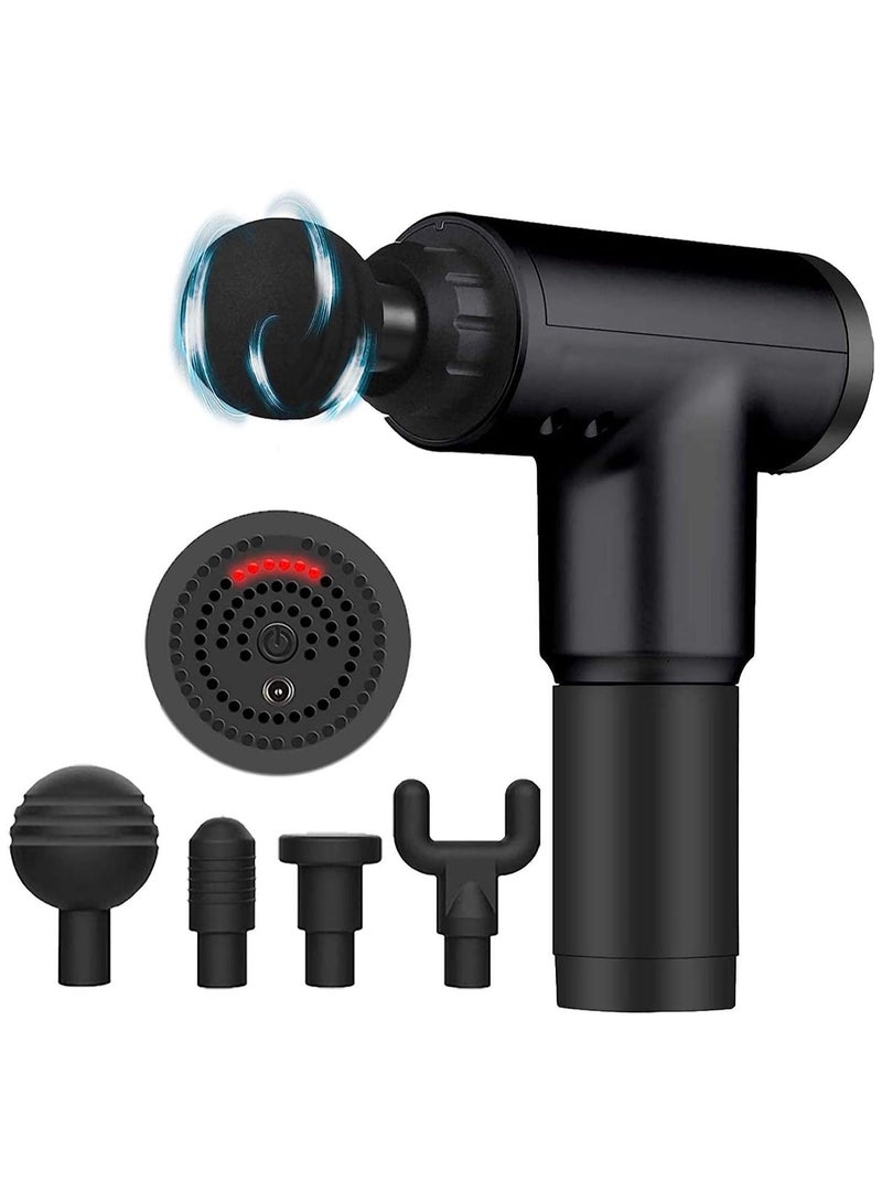 Professional Massage Gun-2023 Version Cordless Handheld Muscle Massage Device for Deep Tissue Relaxation,Rechargeable Quiet Gun Massage with 4 Interchangeable Heads and 6 Speed Level - Image 1