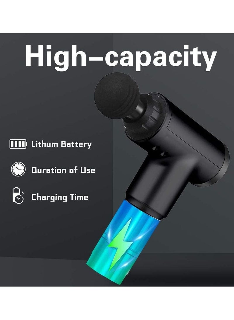 Professional Massage Gun-2023 Version Cordless Handheld Muscle Massage Device for Deep Tissue Relaxation,Rechargeable Quiet Gun Massage with 4 Interchangeable Heads and 6 Speed Level - Image 4