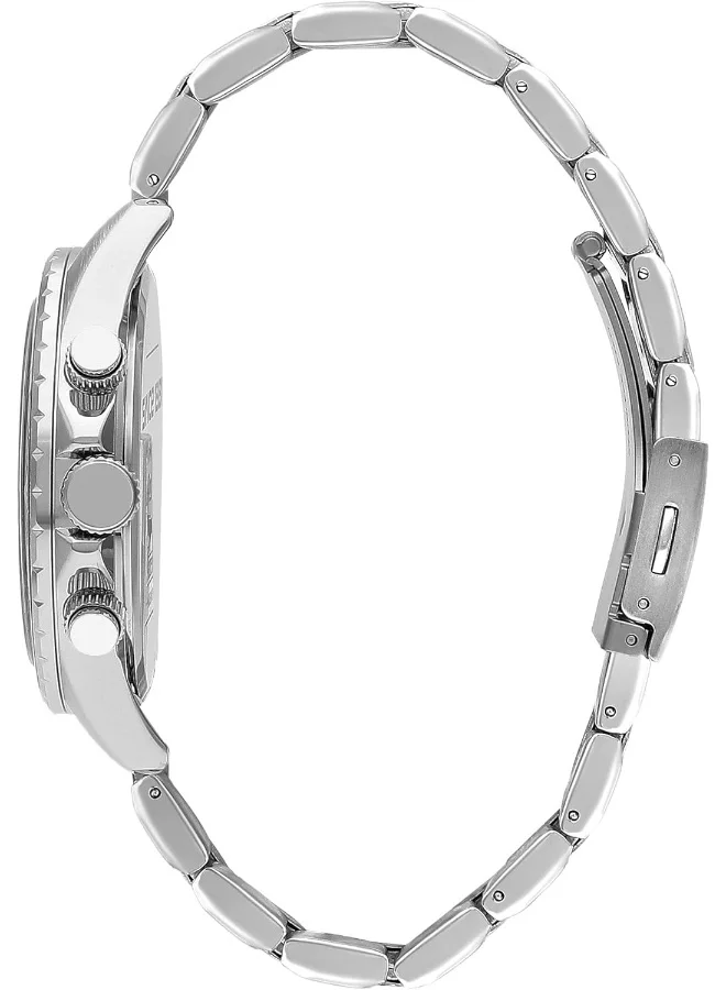 Slazenger SLAZENGER Men's Watch, Multi Function Display and Metal Strap - SL.9.2250.2.03, Silver