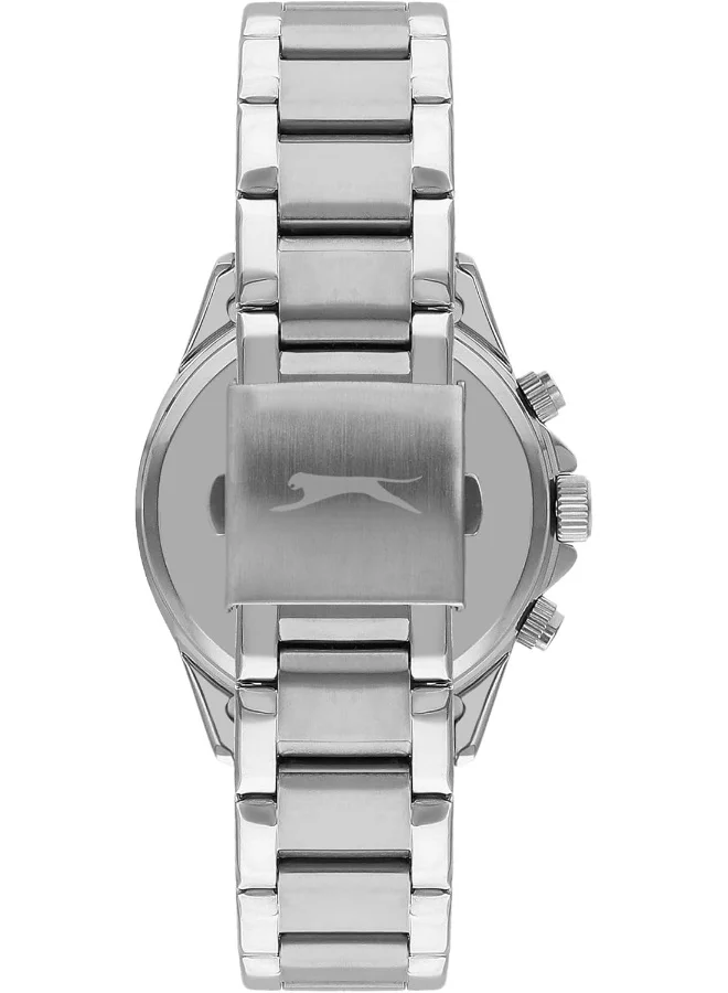 Slazenger SLAZENGER Men's Watch, Multi Function Display and Metal Strap - SL.9.2250.2.03, Silver