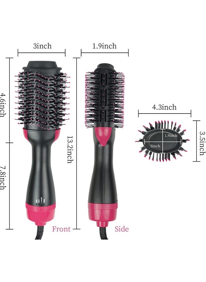 One Step Hair Dryer Brush,Volumizer 4 in 1 Hot Air Brush Styler Curler Comb Roller One Step Electric Ion Blow Dryer Brush Hair Straightener,Black  - Image 4