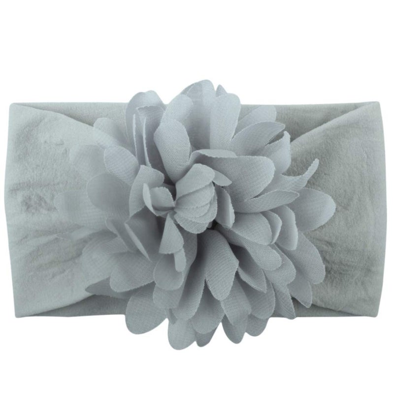 Toptim Baby Head Wrap Chiffon Flowers Newborn Infant Soft Nylon Headbands - Image 4