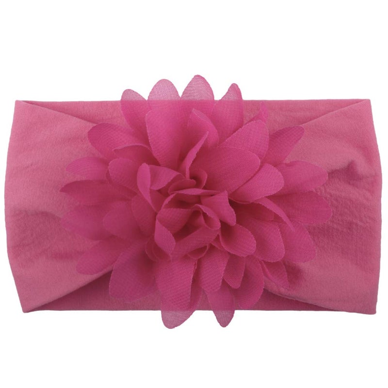 Toptim Baby Head Wrap Chiffon Flowers Newborn Infant Soft Nylon Headbands - Image 5