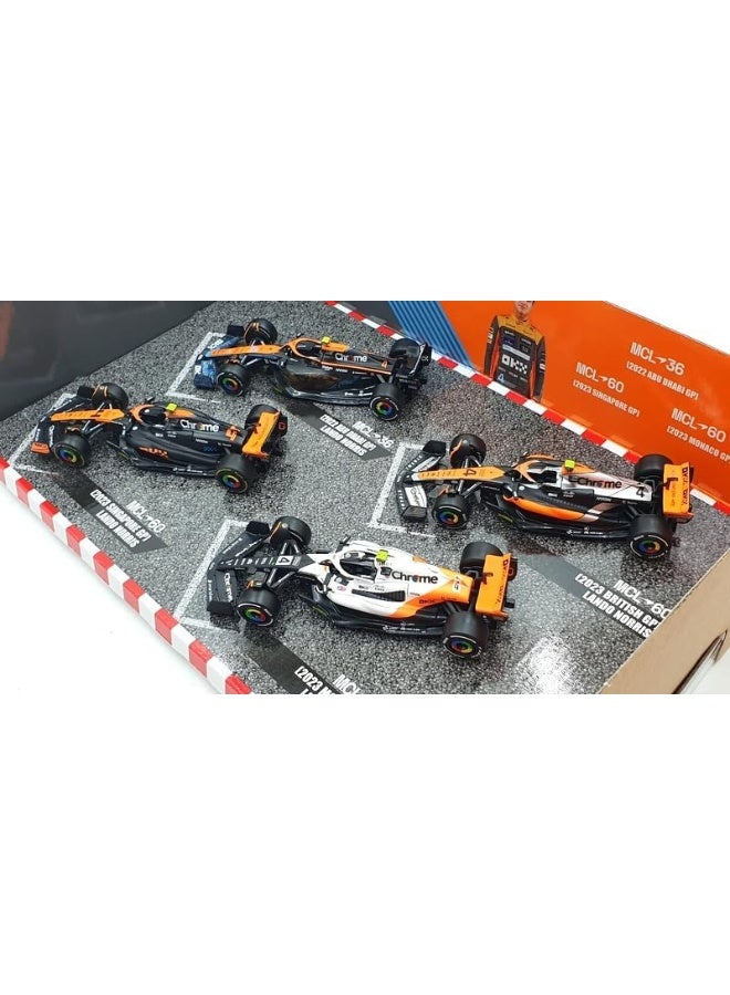 Bburago 1:43 فورمولا (بدون خوذة وقاعدة بلاستيكية) - فريق مكلارين 4-باك. - Image 4
