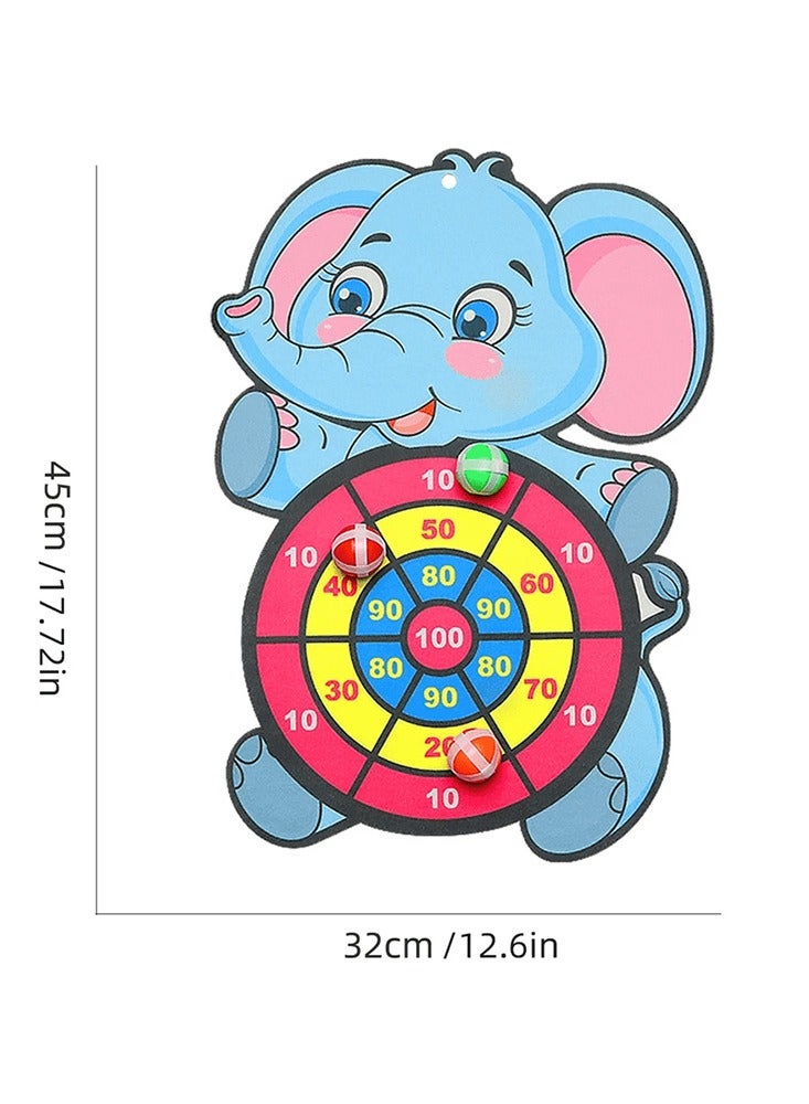 Generic An elephant Designed Ball Throwing Board Toy with 3 Sticky Balls for Children an Entertaining and Safe Sports Toy - Image 4