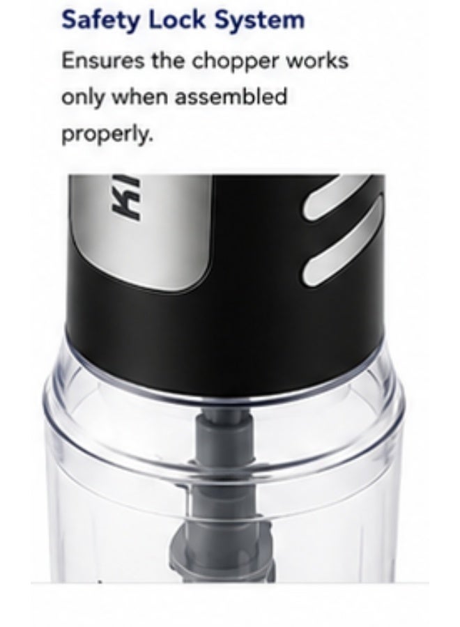 KION Food Chopper 500W 500ML Plastic Jar With 2 Speeds 500 ml 500 W KHR/5008 Multicolor - Image 3