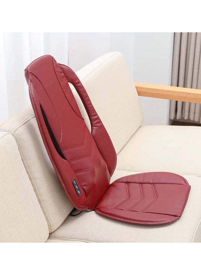 ARES - Foldable iCozy Cushion Shiatsu Back Massager Heat Therapy, Red - Image 1