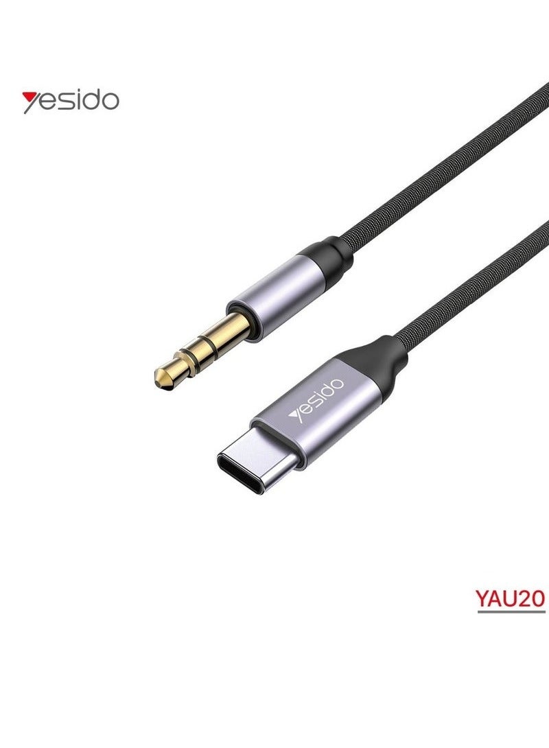 Yesido YAU20 Type-C to 3.5mm Audio Adapter – High-Quality USB-C to Aux Converter for Headphones, Earphones & Speakers – Plug & Play DAC Chip for Crystal-Clear Sound – Compatible with Smartphones, Tablets & Laptops - Image 4
