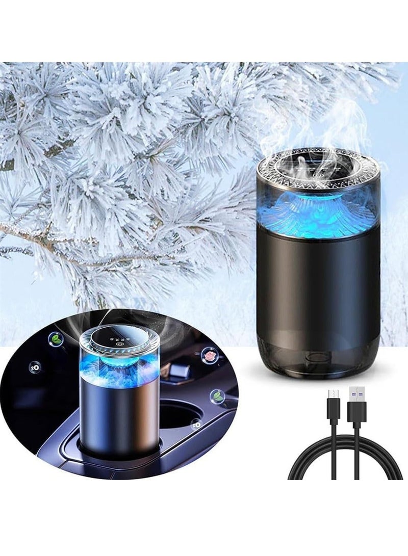 Spray Car Viewing Aromatherapy Diffuser, Car Air Freshener Diffuser, Long-Lasting Air Freshener Diffuser, Rechargeable Smart Auto On/Off Intelligent Car Diffuser (North Cedar) - Image 2