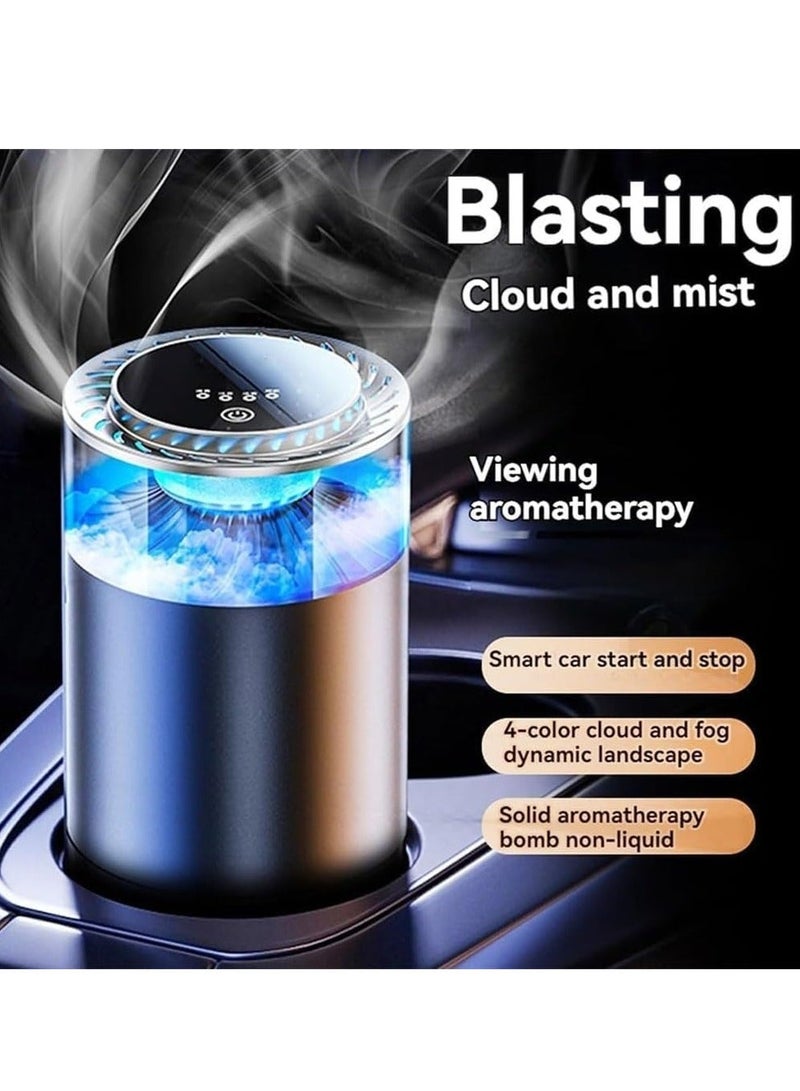 Spray Car Viewing Aromatherapy Diffuser, Car Air Freshener Diffuser, Long-Lasting Air Freshener Diffuser, Rechargeable Smart Auto On/Off Intelligent Car Diffuser (North Cedar) - Image 4