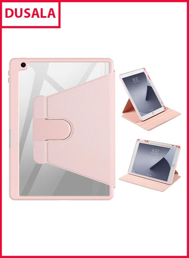 DUSALA Rotating Case for iPad 8th (10.2-Inch, 2020 Model,8th Generation) with Pencil Holder,360 Degree Rotation Protective Stand Slim Cover Clear Back, Auto Wake/Sleep (iPad 10.2) - Image 1