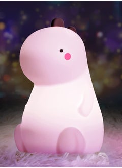 Night Light, Dinosaur Night Light, Cute Color, Changing Silicone Baby Night Light, with Touch Sensor, Portable Rechargeable LED Bedside Nursery Lamp, for Toddler's Room, Dinosaur Gifts, for Boys Girls