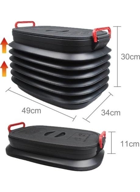 Techmaster Tme Plastic Covered Luggage Organizer Foldable Adjustable 37LT  - Image 3