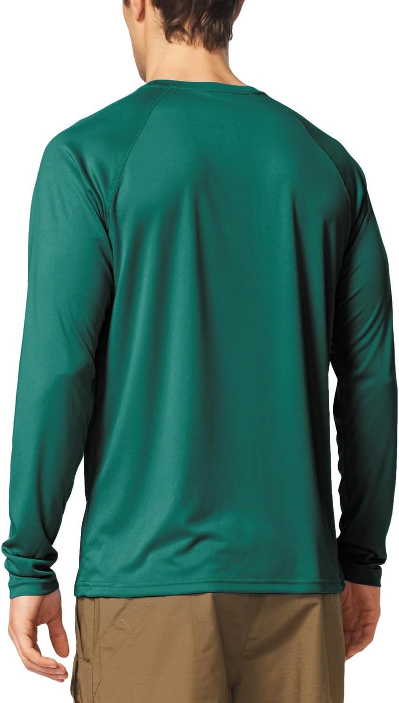 Baleaf Men's Sun Protection Shirts UV SPF UPF 50+ Long Sleeve Rash Guard Fishing Running Quick Dry Lightweight - Image 2