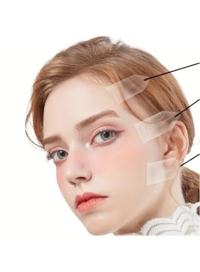 zoba Face lifting adhesive strip, 20 pieces of instant face lifting stickers, flexible, invisible, waterproof, neck lift, reduces double chin, wrinkle lifting patches, face lifting tools for instant effect - Image 1