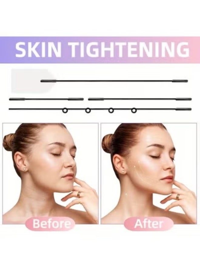 zoba Face lifting adhesive strip, 20 pieces of instant face lifting stickers, flexible, invisible, waterproof, neck lift, reduces double chin, wrinkle lifting patches, face lifting tools for instant effect - Image 4